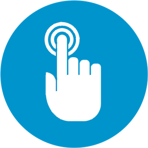 The modern touch display makes it easier to set the controls